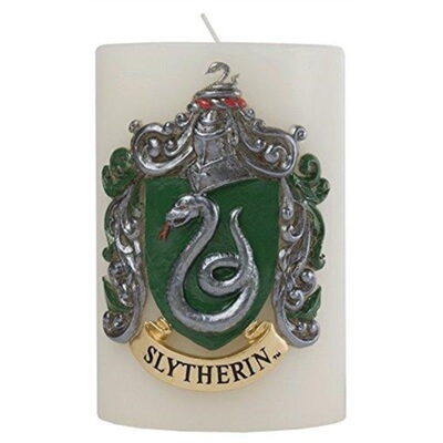 预订不退不换Harry Potter Slytherin Sculpted Insignia Candle[9781682982167]