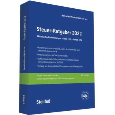 预订【德语】 Steuer-Ratgeber 2022:ESt-KSt-GewSt-USt