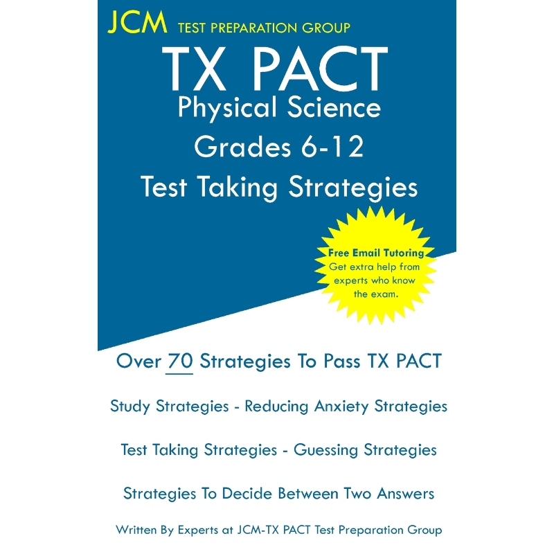 按需印刷TX PACT Physical Science Grades 6-12 - Test Taking Strategies[9781647685225] 书籍/杂志/报纸 原版其它 原图主图