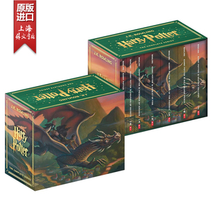 Harry 外文书店 英文原版 Potter全套 JK罗琳经典 哈利波特全套全集1 魔法石 美国版 版 7册 英语原版 小说书