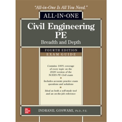 预订Civil Engineering PE All-in-One Exam Guide: Breadth and Depth, Fourth Edition[9781260457223]