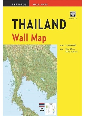现货Thailand Wall Map First Edition (Periplus Wall Maps)[9780794603847]