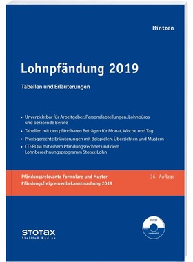 预订【德语】 Lohnpfandung 2019:Tabellen und Erlauterun