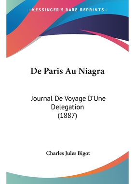 按需印刷不退不换De Paris Au Niagra[9780548866146]