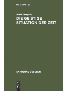 按需印刷不退不换DEG Die geistige Situation der Zeit[9783110078787]