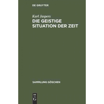 按需印刷DEG Die geistige Situation der Zeit[9783110078787]