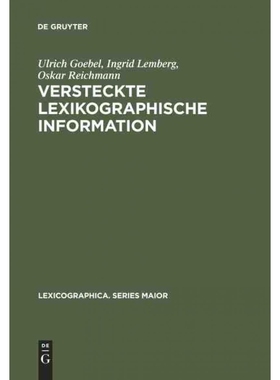 按需印刷DEG Versteckte lexikographische Information[9783484309654]