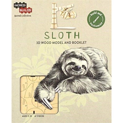 预订不退不换IncrediBuilds Animal Collection: Sloth[9781682981467]