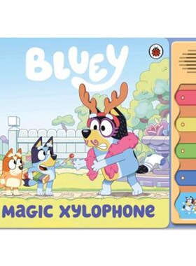 Bluey: Magic Xylophone Sound Book 蓝色小狗系列 布鲁伊 儿童动画 魔法木琴发声书