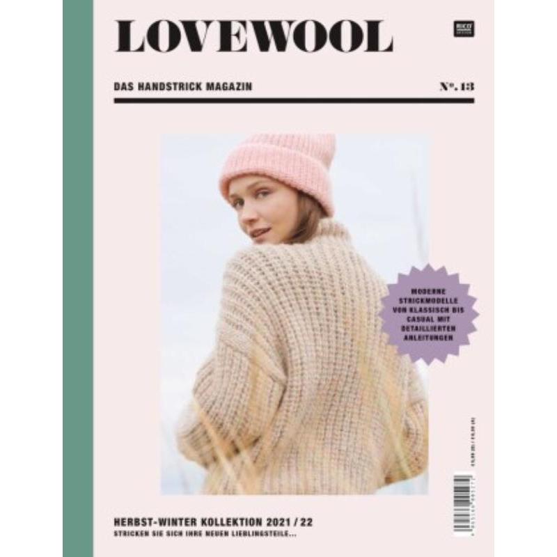 预订【德语】 LOVEWOOL Das Handstrick Magazin. No.13:Herbst-Winter Kollektion 2021/ 22-封面