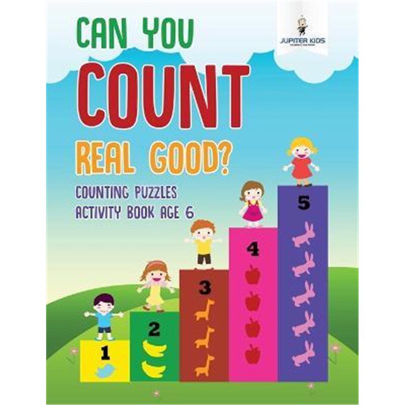 按需印刷不退不换Can You Count Real Good? Counting Puzzles Activity Book Age 6[9781541937055]
