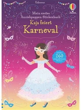 预订【德语】 Mein erstes Anziehpuppen-Stickerbuch: Kaja feiert Karneval[9781789416473]