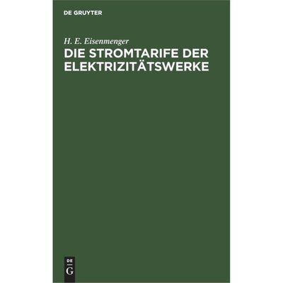 预订【德语】 Die Stromtarife der Elektrizitatswerke:Th