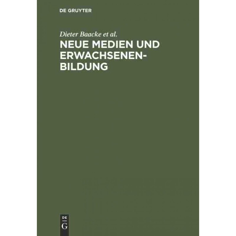 按需印刷不退不换DEG Neue Medien und Erwachsenenbildung[9783110124477]