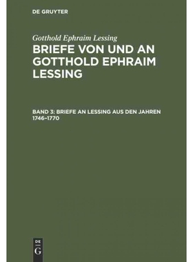 按需印刷DEG Briefe an Lessing aus den Jahren 1746?C1770[9783111242446]