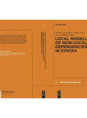按需印刷DGYT Local Modelling of Non Local Dependencies in Syntax[9783110294712]