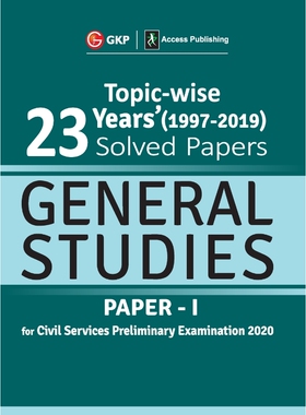 按需印刷不退不换UPSC General Studies Paper I - 23 Years Topicwise Solved Papers (1997-2019) 2020[9789389310153]