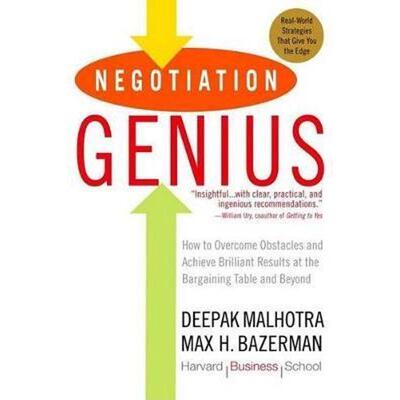 预订Negotiation Genius:How to Overcome Obstacles and Achieve Brilliant Results at the Bargaining Table and Beyond
