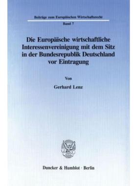 预订【德语】 Die Europaische wirtschaftliche Interesse