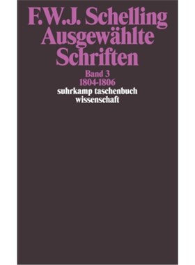 预订不退不换德语Ausgewählte Schriften in 6 Bänden. Bd.3:Band 3: 1804-1806