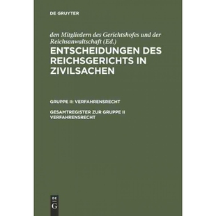 按需印刷不退不换DEG Gesamtregister zur Gruppe II Verfahrensrecht[9783110987300]