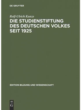 按需印刷DEG Die Studienstiftung des deutschen Volkes seit 1925[9783050036380]