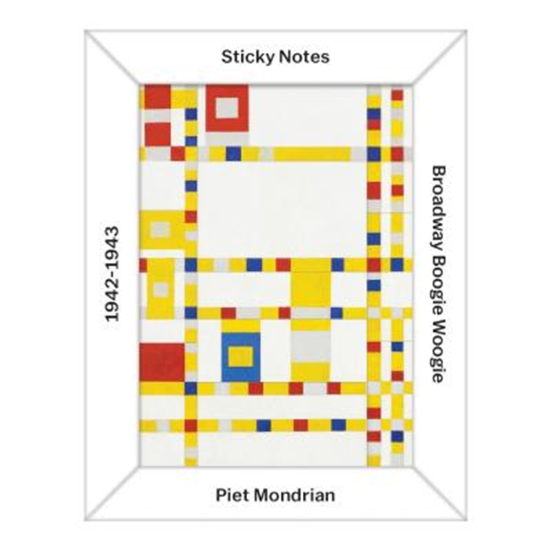 预订MoMA Mondrian Sticky Notes Box