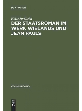 按需印刷DEG Der Staatsroman im Werk Wielands und Jean Pauls[9783484630383]