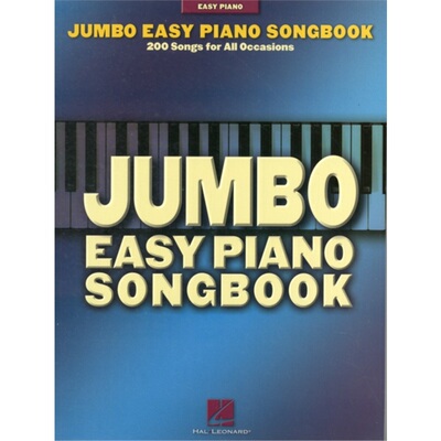 预订不退不换Jumbo Easy Piano Songbook[9780634062889]