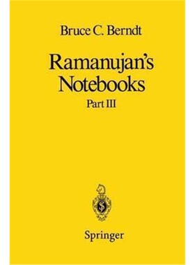 预订不退不换Ramanujan's Notebooks:Part III