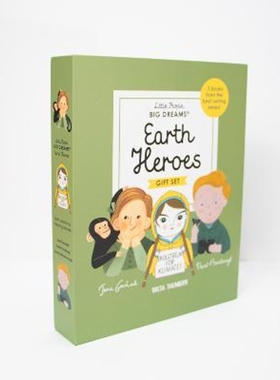 预订Little People, BIG DREAMS: Earth Heroes:3 books from the best-selling series! Jane Goodall - Greta Thunberg - David