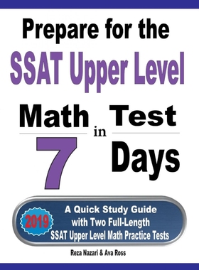 按需印刷Prepare for the SSAT Upper Level Math Test in 7 Days[9781646121076]