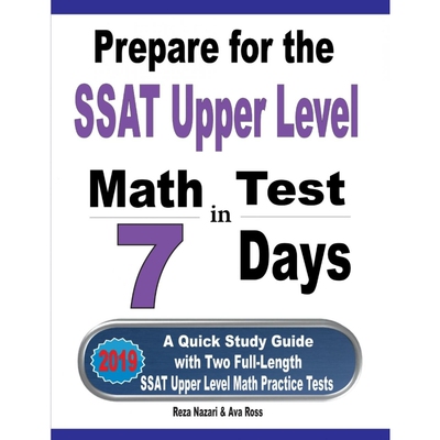 按需印刷不退不换Prepare for the SSAT Upper Level Math Test in 7 Days[9781646121076]
