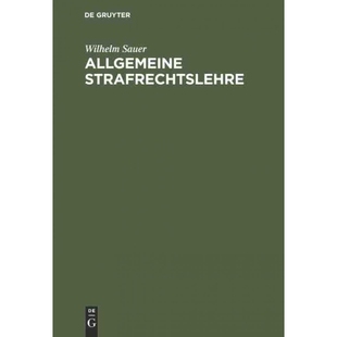 按需印刷DEG Allgemeine Strafrechtslehre[9783111156132]