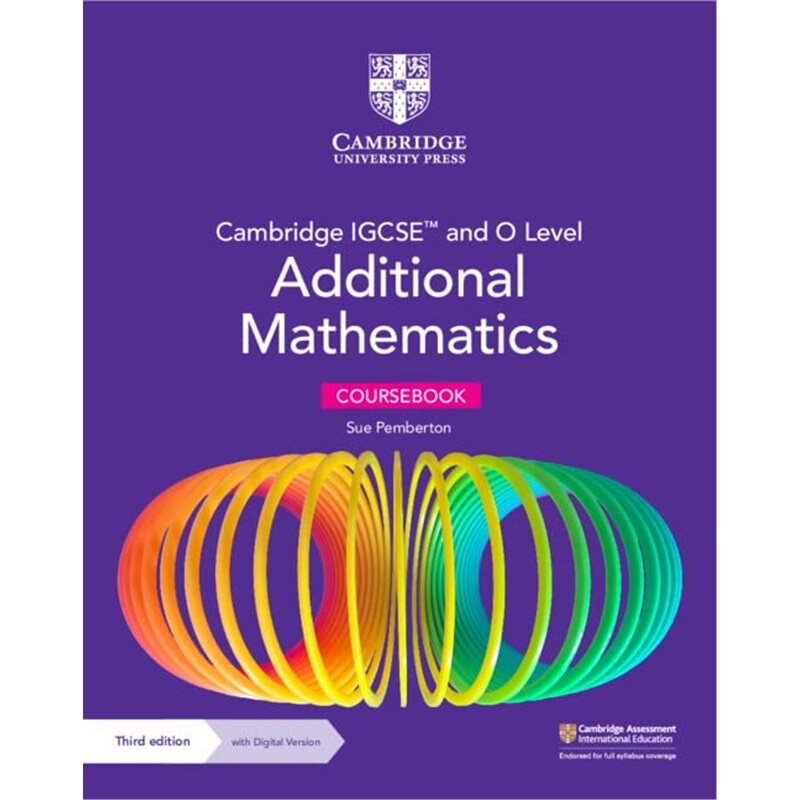现货 新剑桥IGCSE和O级补充数学课程手册(含2年数字版) NEW Cambridge IGCSE and O Level Additional Mathematics Coursebook w