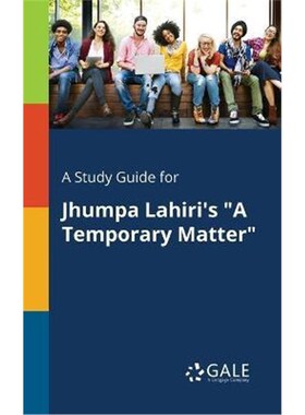 按需印刷不退不换A Study Guide for Jhumpa Lahiri's 