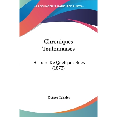 按需印刷Chroniques Toulonnaises[9781104083595]