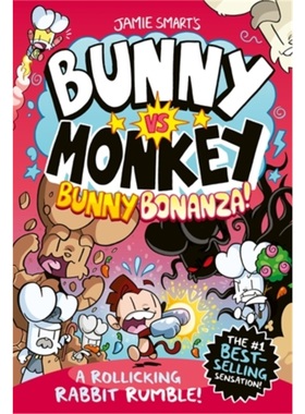 现货  BUNNY VS MONKEY: BUNNY BONANZA! 兔子大战猴子 进口英语原版书籍