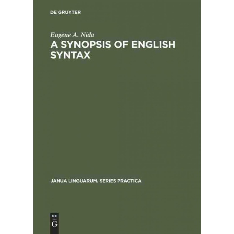 按需印刷DEG A Synopsis of English Syntax[9789027924308]