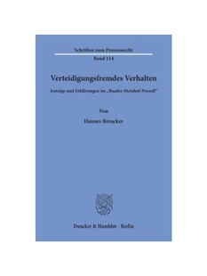 預訂 Verteidigungsfremdes 德語 und Verhalten. Erkl?rungen Antr?ge ?Baader Proze??. Meinhof