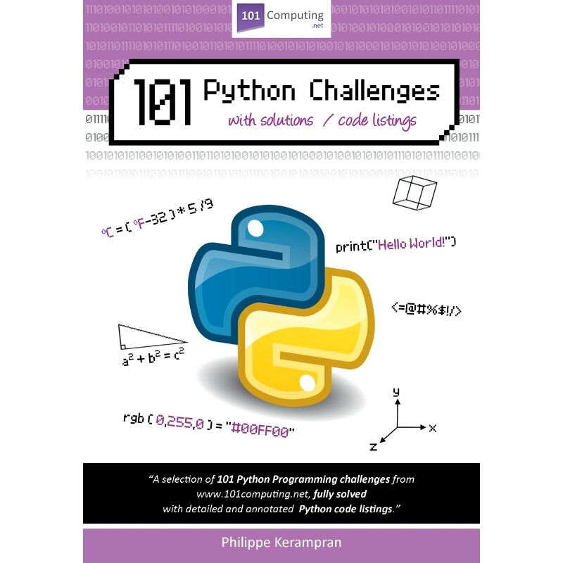 按需印刷不退不换101 Python Challenges with Solutions / Code Listings[9781326948344]