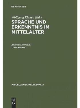 按需印刷DEG Sprache und Erkenntnis im Mittelalter. 1. Halbbd[9783110081619]