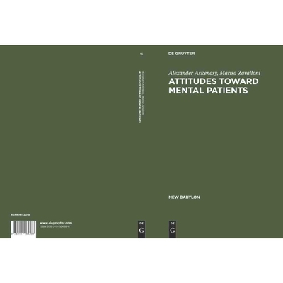 按需印刷DGYT Attitudes toward mental patients[9783111164366]