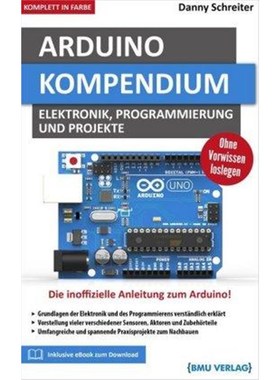 预订【德语】 Arduino Kompendium:Elektronik, Programmierung und Projekte