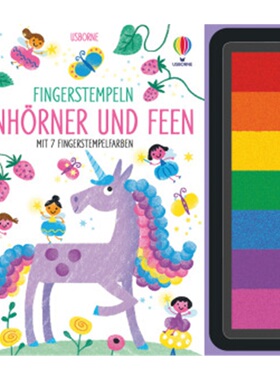 预订【德语】 Fingerstempeln: Einhörner und Feen[9781789416251]