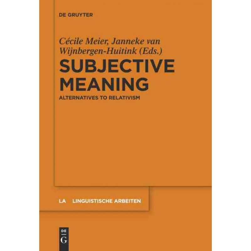 按需印刷不退不换DGYT Subjective Meaning[9783110374728]