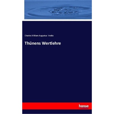 预订【德语】Thunens Wertlehre[9783337805920]