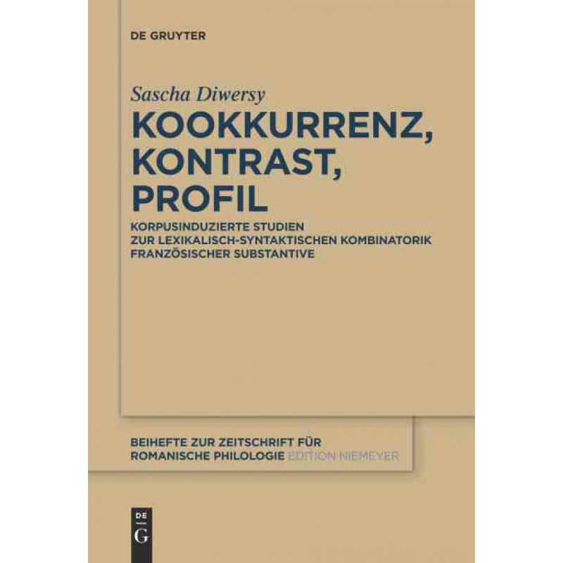 按需印刷DEG Kookkurrenz, Kontrast, Profil[9783110275322]