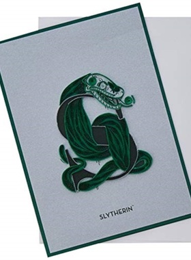 预订Harry Potter: Slytherin Crest Quilled Card[9781682983843]