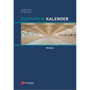 预订不退不换德语 Bauphysik-Kalender 2022:Schwerpunkt: Holzbau